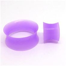 Silicone Flesh Tunnel. PURPLE