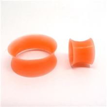 Silicone Flesh Tunnel. ORANGE