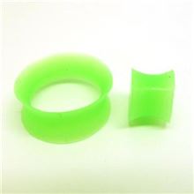 Silicone Flesh Tunnel. GREEN