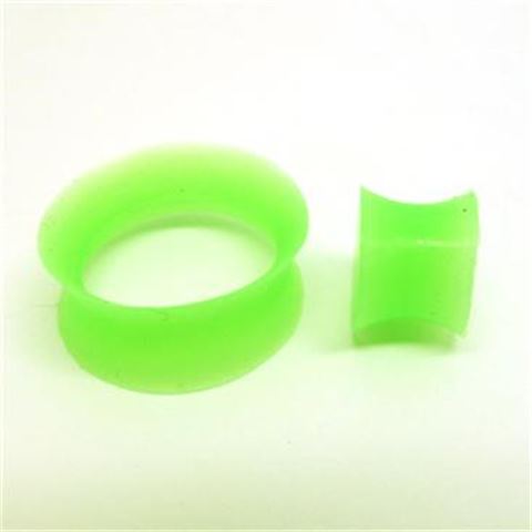 Silicone Flesh Tunnel. GREEN