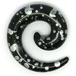 Espiral Acrílico. Negro Marino