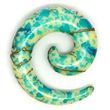 Espiral Acrílico. Verde Marino