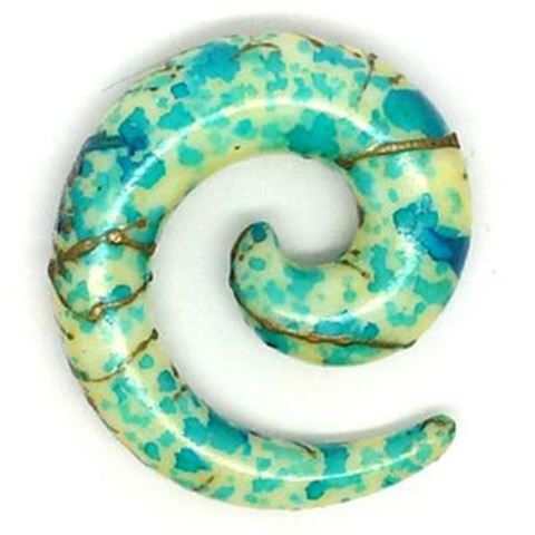 Espiral Acrílico. Verde Marino