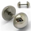 Surgical steel Fake Plug. HALF BALL