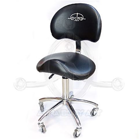 Tattoo stool with back