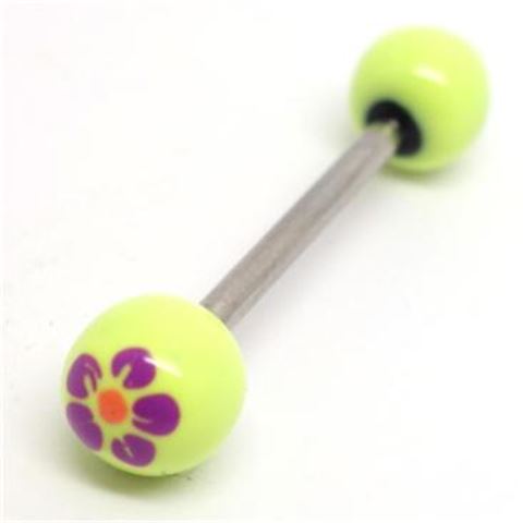 Painted Flowers Barbell