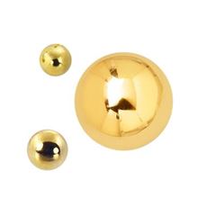 Bola acero anodizado oro