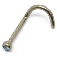 Jewel titanium nostril 0.8mm