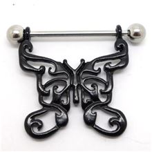 Butterfly25 Nipple piercing