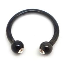 Black Steel Jeweled CBB