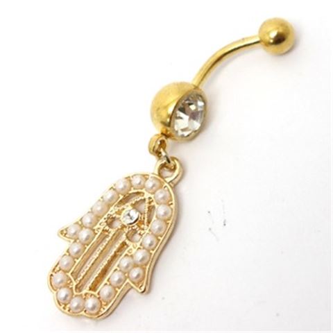 Belly Bar HAMSA-Golden