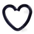 Aro flexible Corazón NEGRO