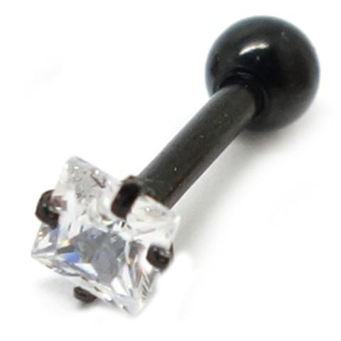 Tragus Joya engarzada NEGRO