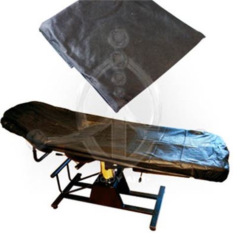 Elasticated Bed Cover BLACK 95 x 220 cm