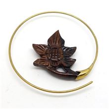 Brass EarRing LEAF