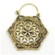 Brass EarRing HEXAGON