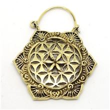 Pendiente étnico HEXAGONO (PAREJA)
