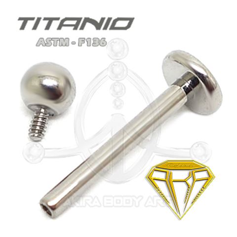 Titanium Labret Internal Thread