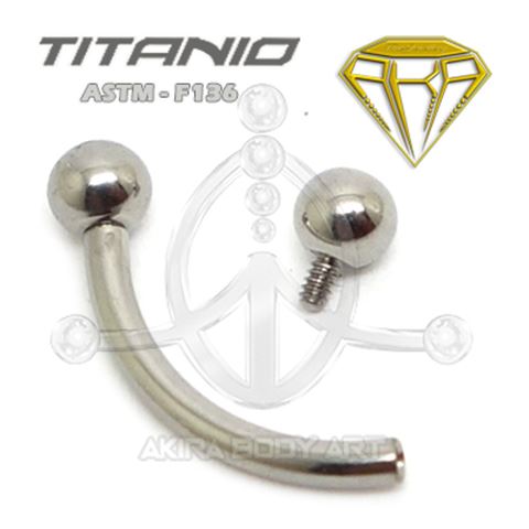 Titanium C-Barbell Internal Thread