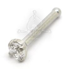 Steel Nose-Bone 4-prong Jewel