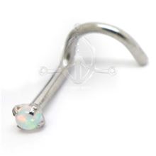 Steel Nose-Screw 4-prong Opal