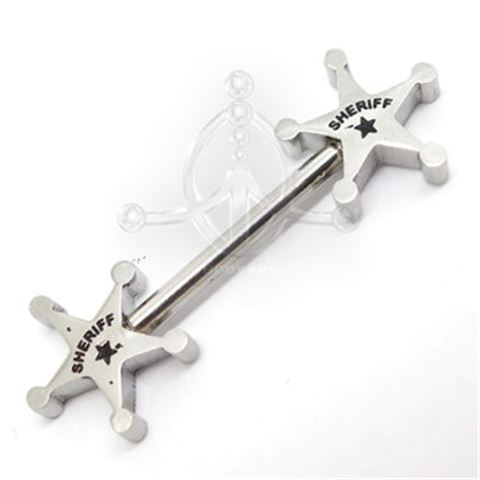 SHERIFF Nipple Barbell