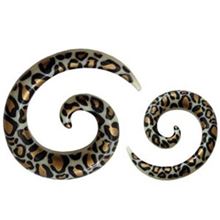 Acrylic Ear Spiral - Leopard