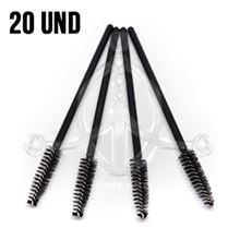 Disposable eyelash brushes