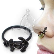 ANCHOR Black Ring Stud