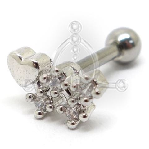 Tragus Corazón con Estela