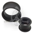 Silicone Flesh Tunnel. BLACK
