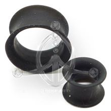 Silicone Flesh Tunnel. BLACK