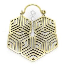 SNOWFLAKE Brass EarRing