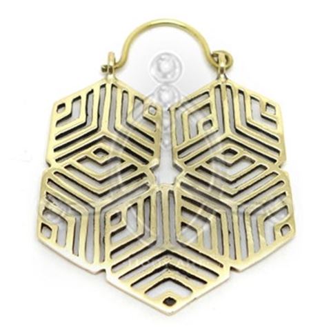 SNOWFLAKE Brass EarRing
