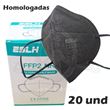Mascarilla FFP2 Homologada NEGRA