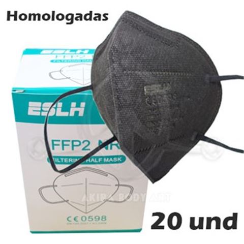 Mascarilla FFP2 Homologada NEGRA