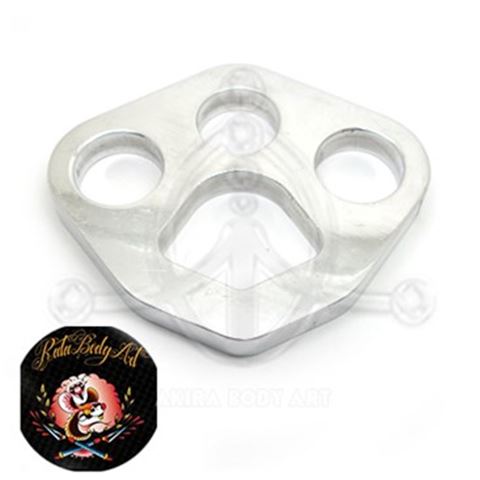 Support for Suspensions. Solid aluminum chassis
