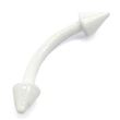 Micro-curved Barbell with white steel cones
