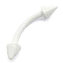 Micro-curved Barbell with white steel cones