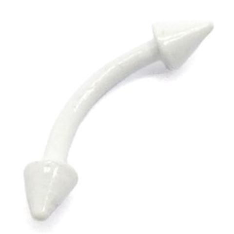 Micro-curved Barbell with white steel cones