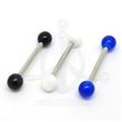Surgical Steel Barbell with balls in polyester