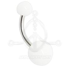 Steel banana with polyester balls