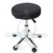 Black leatherette stool