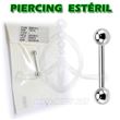316L Steel barbel (STERILE)