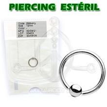 BCR Aro en acero 316L con una bola (ESTÉRIL)