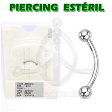 Minibanana de acero 316L (ESTÉRIL)