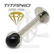 Labret INTERNAL THREAD - BLACK BALL