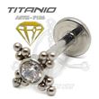 Labret titanio ROSCA INTERNA – Joya Bolas