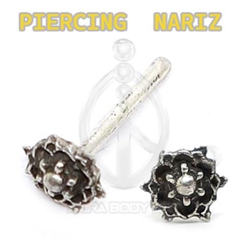 Ethnic Nostril FLOWER (SILVER)