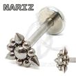 Labret Triangle Spikes (Internal Thread)